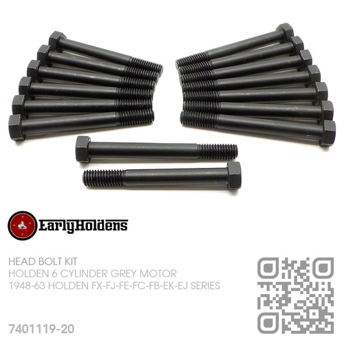 EARLY HOLDENS CYLINDER HEAD BOLT KIT [HOLDEN 6-CYL 132 & 138 GREY MOTOR]