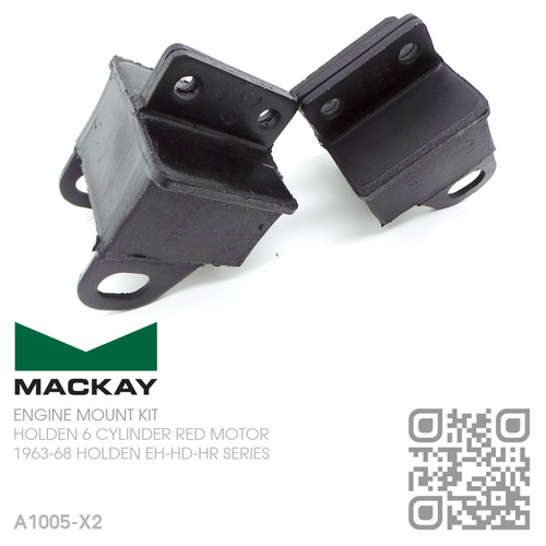MACKAY RUBBER ENGINE MOUNT SET [HOLDEN 6-CYL 149-161-179-186 RED MOTOR]