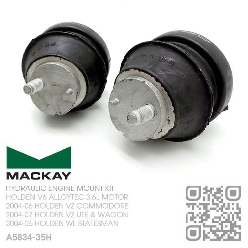 MACKAY HYDRAULIC ENGINE MOUNT SET [HOLDEN V6 ALLOYTEC 3.6L MOTOR]