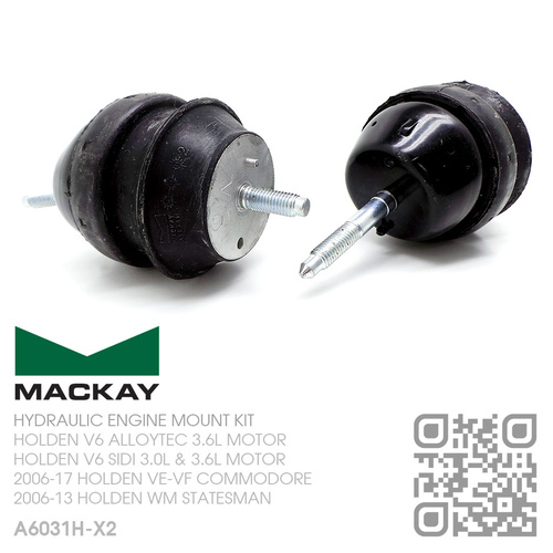 MACKAY HYDRAULIC ENGINE MOUNT SET [HOLDEN V6 ALLOYTEC 3.6L & SIDI 3.0L & 3.6L MOTOR]