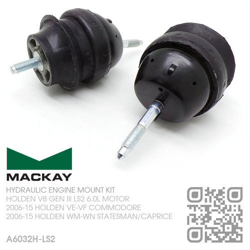 MACKAY HYDRAULIC ENGINE MOUNT SET [HOLDEN V8 GEN IV LS2 6.0L MOTOR]