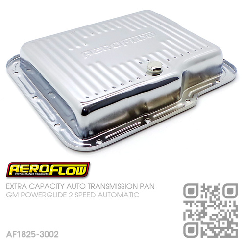 AEROFLOW EXTRA CAPACITY TRANSMISSION PAN [GM POWERGLIDE AUTOMATIC][CHROME]