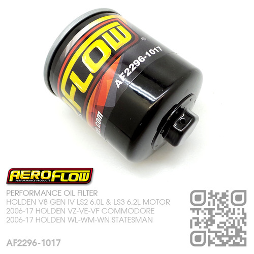 AEROFLOW PERFORMANCE OIL FILTER [HOLDEN V8 GEN IV LS2 6.0L & LS3 6.2L MOTOR]