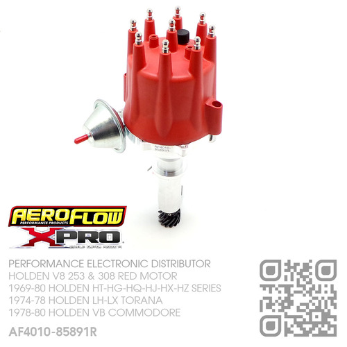 AEROFLOW XPRO READY TO RUN PERFORMANCE ELECTRONIC DISTRIBUTOR [HOLDEN V8 RED/BLUE/BLACK MOTOR]