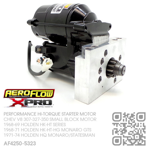 AEROFLOW X-PRO PERFORMANCE HI-TORQUE STARTER MOTOR [CHEV V8 307-327-350 SMALL BLOCK MOTOR]