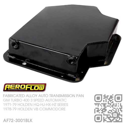 AEROFLOW FABRICATED ALLOY  3.25" DEEP TRANSMISSION PAN [GM TURBO 400 AUTOMATIC]