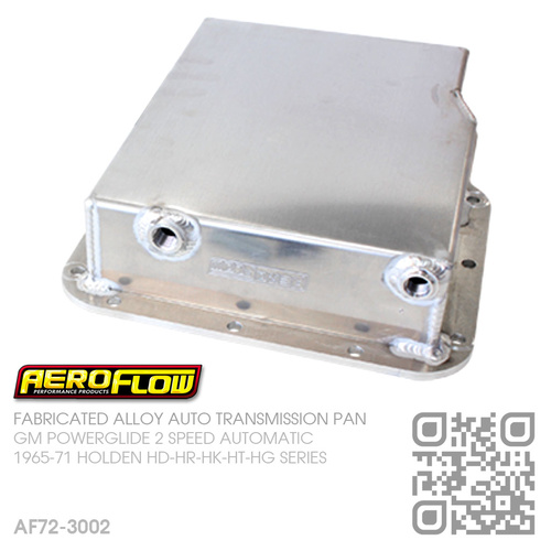 AEROFLOW FABRICATED ALLOY  3" DEEP TRANSMISSION PAN [GM POWERGLIDE AUTOMATIC]