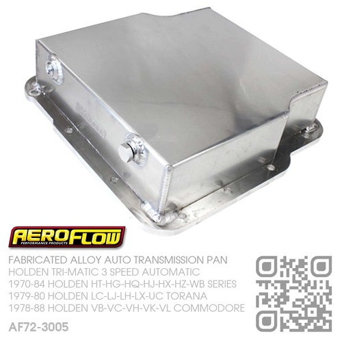 AEROFLOW FABRICATED ALLOY 3.25" DEEP TRANSMISSION PAN [HOLDEN TRI-MATIC AUTOMATIC]