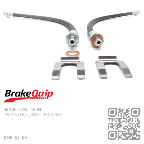 BRAKEQUIP RUBBER HYDRAULIC BRAKE HOSE FRONT KIT [EJ-EH]