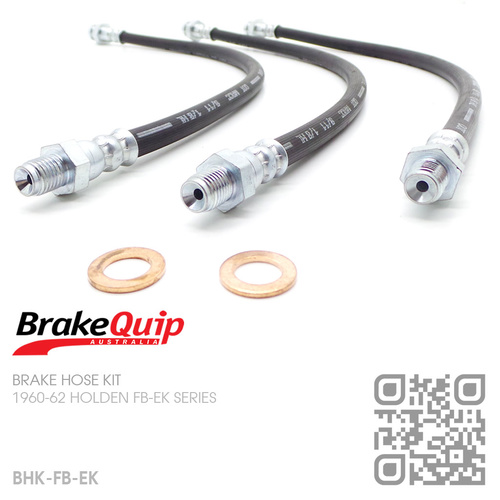 BRAKEQUIP RUBBER HYDRAULIC BRAKE HOSE KIT [FB-EK]