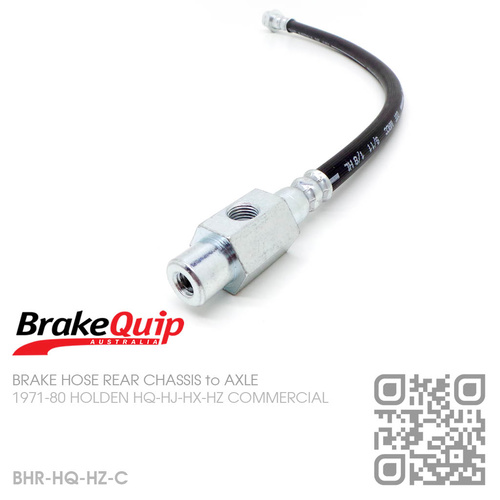 BRAKEQUIP RUBBER HYDRAULIC BRAKE HOSE KIT [HQ-HZ COMMERCIAL][CHASSIS to AXLE]
