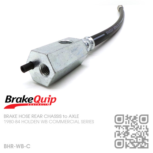BRAKEQUIP RUBBER HYDRAULIC BRAKE HOSE KIT [WB COMMERCIAL][CHASSIS to AXLE]
