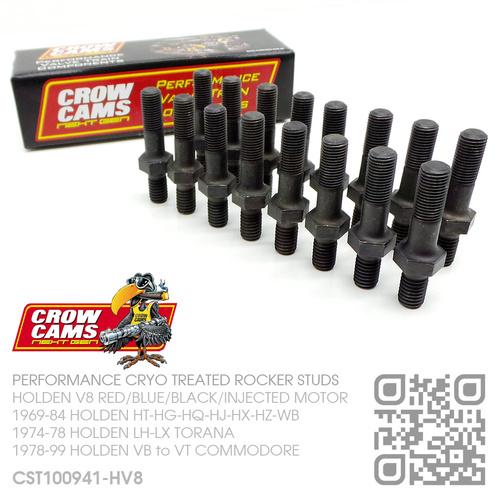 CROW CAMS PERFORMANCE 7/16" ROCKER ARM STUD KIT [HOLDEN V8 RED/BLUE/BLACK/INJECTED MOTOR]