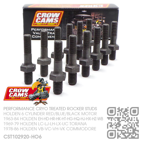 CROW CAMS PERFORMANCE 3/8" ROCKER ARM STUD KIT [HOLDEN 6-CYL RED/BLUE/BLACK MOTOR]