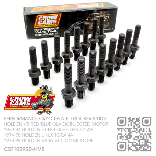 CROW CAMS PERFORMANCE 3/8" ROCKER ARM STUD KIT [HOLDEN V8 RED/BLUE/BLACK/INJECTED MOTOR]
