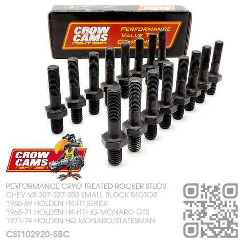 CROW CAMS PERFORMANCE 3/8" ROCKER ARM STUD KIT [CHEV V8 307-327-350 SMALL BLOCK MOTOR]