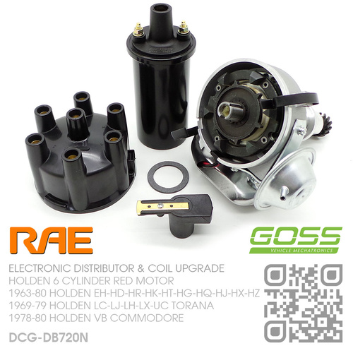 RAE ELECTRONIC DISTRIBUTOR & GOSS COIL [HOLDEN 6-CYL RED MOTOR]