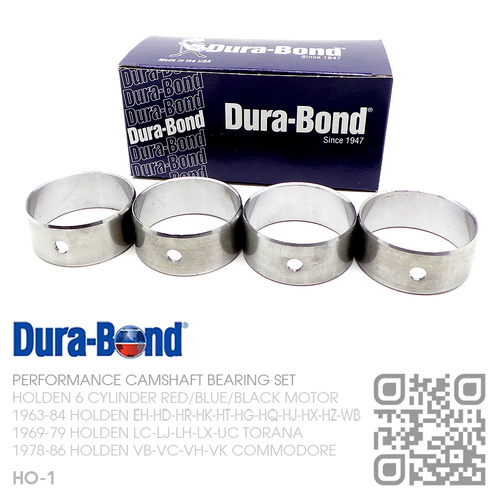 DURA-BOND PERFORMANCE CAMSHAFT BEARING SET [HOLDEN 6-CYL RED/BLUE/BLACK MOTOR]
