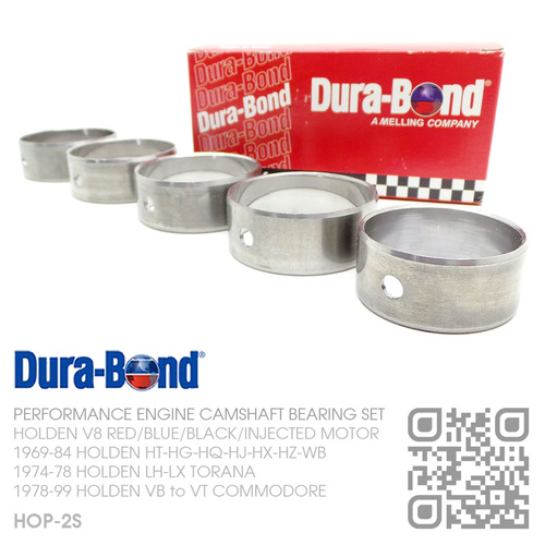DURA-BOND PERFORMANCE CAMSHAFT BEARING SET [HOLDEN V8 RED/BLUE/BLACK/INJECTED MOTOR]