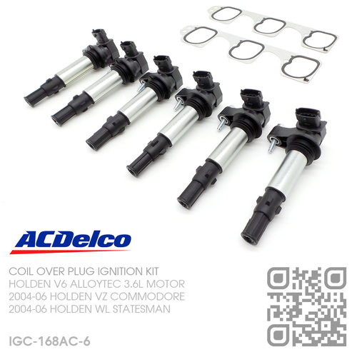 ACDELCO COIL OVER PLUG IGNITION KIT [HOLDEN V6 ALLOYTEC 3.6L MOTOR]