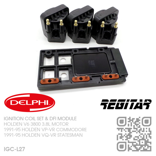 DELPHI IGNITION COILS & REGITAR DFI MODULE [HOLDEN V6 3800 3.8L MOTOR]