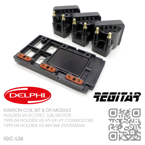 DELPHI IGNITION COILS & REGITAR DFI MODULE [HOLDEN V6 ECOTEC 3.8L MOTOR]