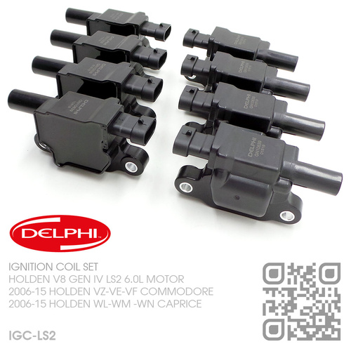 DELPHI IGNITION COIL SET [HOLDEN V8 GEN IV LS2 6.0L MOTOR]