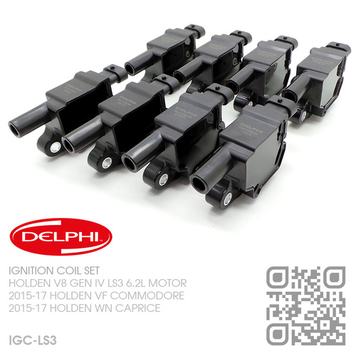 DELPHI IGNITION COIL SET [HOLDEN V8 GEN IV LS3 6.2L MOTOR]