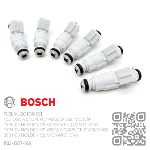 BOSCH FUEL INJECTOR SET [HOLDEN V6 SUPERCHARGED 3.8L MOTOR]