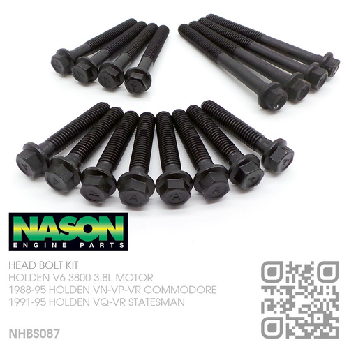 NASON HEAD BOLT KIT [HOLDEN V6 3800 3.8L MOTOR]
