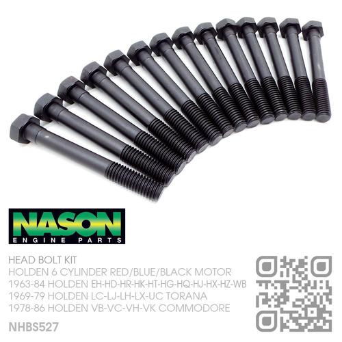 NASON CYLINDER HEAD BOLT KIT [HOLDEN 6-CYL RED/BLUE/BLACK MOTOR]