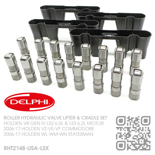 DELPHI ROLLER VALVE LIFTER & CRADLE SET [HOLDEN V8 GEN IV LS2 6.0L & LS3 6.2L MOTOR]