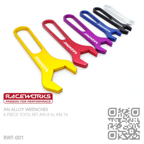 RACEWORKS BILLET ALLOY AN-4 to AN-16 SPANNERS